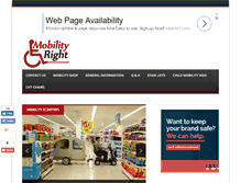 Tablet Screenshot of mobilityright.co.uk